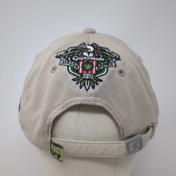 TaylorMade Burner Slideback Hat Beige One Size Embroidered Adjustable - Picture 6 of 9